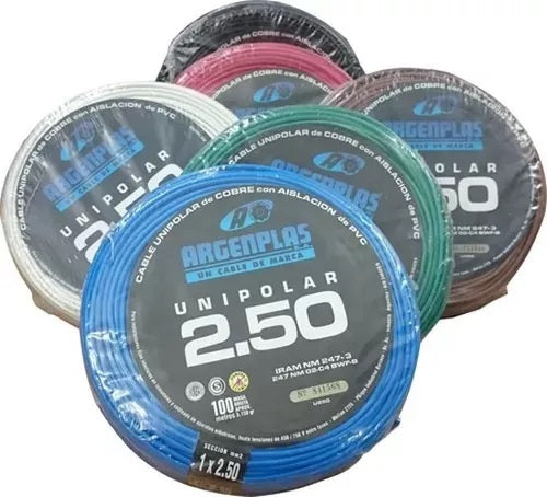 Cable argenplas 1x2.50