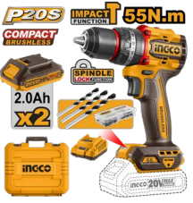 Kit taladro a bateria 20v