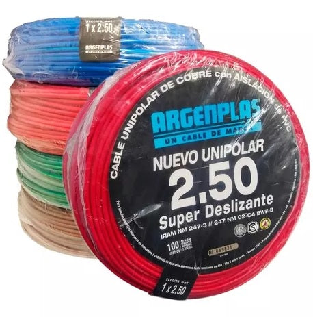 Cable argenplas 1x2.50